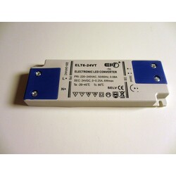 Power supply ELT6-24VT, 24V, 250mA, 6W