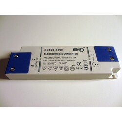 Power supply ELT20-350IT, 350mA, 3-57V, 20W