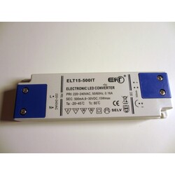 Power supply ELT15-500IT, 500mA, 3-30V, 15W