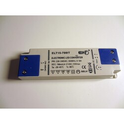 Toiteplokk ELT15-700IT, 700mA, 3-21V, 15W