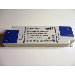 Power supply ELT20-700IT, 700mA, 3-28V, 20W