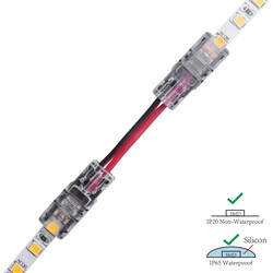 LED strip connector LRA0060, strip to strip, with wire, 2 pins, 5 mm