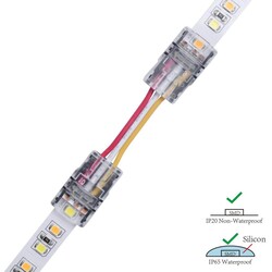 LED strip connector LRA0091, strip to strip, with wire, 3 pins, 10 mm