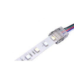 LED strip connector LRA0108, strip to power, with wire, 5 pins, 10 mm