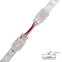 LED strip connector LRA0141, strip to strip, with wire, 2 pins, 8 mm