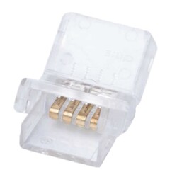 LED strip connector LRA0150, strip to strip, no wire, "I", 4 pins, 10 mm