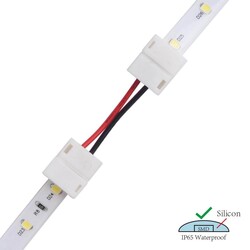 LED strip connector LRA0185, strip to strip, with wire, 2 pins, 8 mm