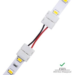 LED strip connector LRA0200, strip to strip, with wire, 2 pins, 10 mm