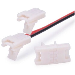 LED strip connector LRA0217, strip to strip, no wire, "I", 2 pins, 8 mm