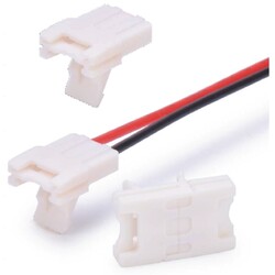 LED strip connector LRA0221, strip to strip, no wire, "I", 2 pins, 10 mm