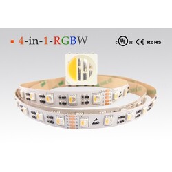 LED strip LR01535, RGBW, 12V, 19.2W/m, 930lm/m, IP20, CRI80