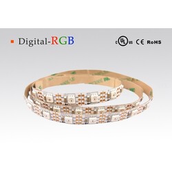 LED riba LR01603, RGB DIGI, 5V, 18W/m, 504lm/m, IP20