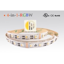 LED strip LR00712, RGBW, 12V, 19.2W/m, 930lm/m, IP20, CRI90