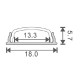 LED profile LP00052 cross section